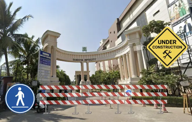 Sandhya Infocity main entrance